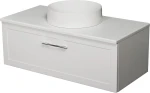 Szafka łazienkowa biała 100cm PETTO BIANCO z umywalką MONAT-400C [PRODUKT NIEDOSTĘPNY]