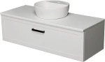 Szafka łazienkowa biała 120cm PETTO BIANCO z umywalką AREDA-42 [PRODUKT NIEDOSTĘPNY]