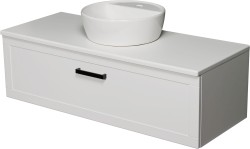 Szafka łazienkowa biała 120cm PETTO BIANCO z umywalką AREDA-42 [PRODUKT NIEDOSTĘPNY]