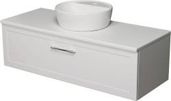 Szafka łazienkowa biała 120cm PETTO BIANCO z umywalką AREDA-42 [PRODUKT NIEDOSTĘPNY]