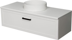 Szafka łazienkowa biała 120cm PETTO BIANCO z umywalką MONAT-400C [PRODUKT NIEDOSTĘPNY]