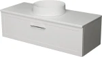 Szafka łazienkowa biała 120cm PETTO BIANCO z umywalką MONAT-400C [PRODUKT NIEDOSTĘPNY]