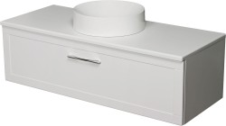 Szafka łazienkowa biała 120cm PETTO BIANCO z umywalką MONAT-400C [PRODUKT NIEDOSTĘPNY]