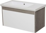 Szafka łazienkowa biała 85cm PLATUM z umywalką [PRODUKT NIEDOSTĘPNY]
