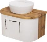 Szafka łazienkowa biała 72cm OLIMPIA z umywalką [PRODUKT NIEDOSTĘPNY]