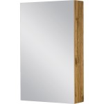 Szafka łazienkowa z lustrem dąb naturalny 50x80 cm FOKUS NEW