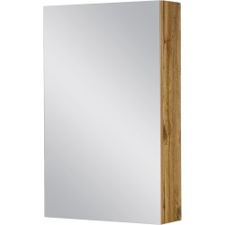 Szafka łazienkowa z lustrem dąb naturalny 50x80 cm FOKUS NEW