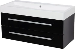 Szafka łazienkowa czarna 100cm FOKUS z umywalką [PRODUKT NIEDOSTĘPNY]