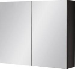 Szafka łazienkowa z lustrem czarna 80x65 cm FOKUS NEW