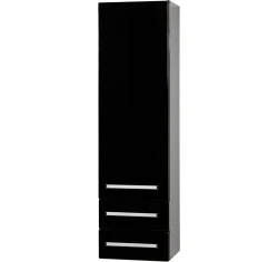 Regał łazienkowy czarny 40x143,5cm FOKUS z dwiema szufladami [PRODUKT NIEDOSTĘPNY]