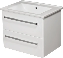 Szafka łazienkowa biała 65cm FOKUS CERAMIC z umywalką [PRODUKT NIEDOSTĘPNY]