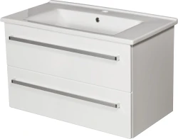 Szafka łazienkowa biała 86cm FOKUS CERAMIC z umywalką [PRODUKT NIEDOSTĘPNY]