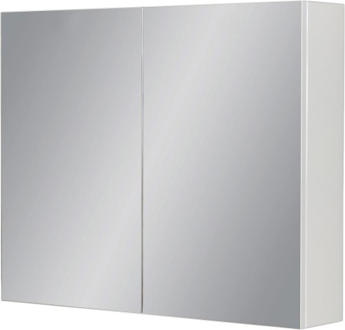 Szafka łazienkowa z lustrem biała 80x65 cm FOKUS NEW