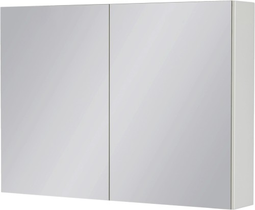 Szafka łazienkowa z lustrem biała 90x65 cm FOKUS NEW