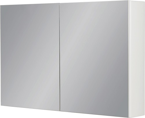 Szafka łazienkowa z lustrem biała 100x65 cm FOKUS NEW