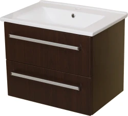 Szafka łazienkowa wenge mat 65cm FOKUS CERAMIC z umywalką [PRODUKT NIEDOSTĘPNY]