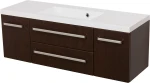 Szafka łazienkowa wenge mat 120cm FOKUS z umywalką
