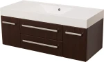 Szafka łazienkowa wenge mat 120cm FOKUS z umywalką